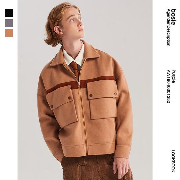 bosie couple tweed short student casual wild jacket ins thickened autumn and winter contrast stitching coat 1350 men's jackets, Black;brown
bosie couple tweed short student casual wild jacket ins thickened autumn and winter contrast stitching coat 1350 men's jackets, Black;brown