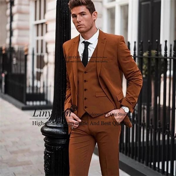 men's suits & blazers fashion brown mens tailor-made 3 pieces groom wear tuxedo notched laple jackets+vest+pants man blazer terno mascu, White;black
men's suits & blazers fashion brown mens tailor-made 3 pieces groom wear tuxedo notched laple jackets+vest+pants man blazer terno mascu, White;black