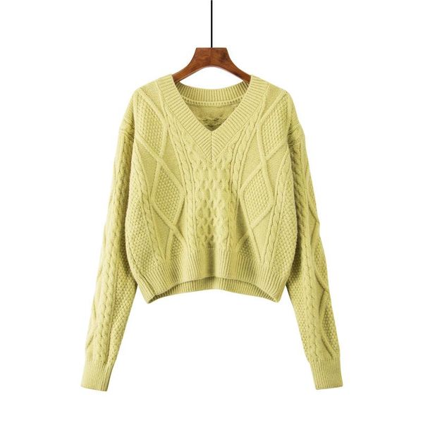 women's sweaters wholesale2021autumn winter korean fashion casual warm vintage women knitted cropped sweater woman ies drop, White;black
women's sweaters wholesale2021autumn winter korean fashion casual warm vintage women knitted cropped sweater woman ies drop, White;black