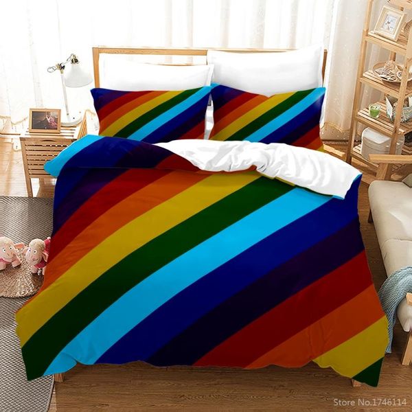 bedding sets colorful stripes set 3d rainbow printed comforter cover & pillowcase soft duvet bedclothes for kids adults
bedding sets colorful stripes set 3d rainbow printed comforter cover & pillowcase soft duvet bedclothes for kids adults