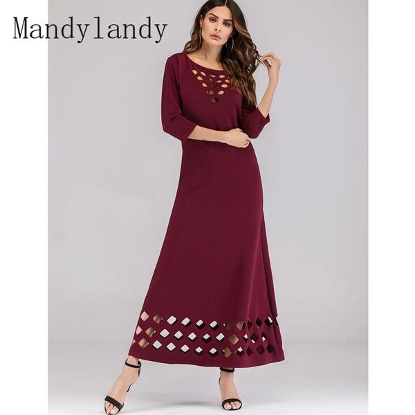casual dresses mandylandy dress summer fashion o-neck high waist three quarter sleeve women's slim solid color hollow out, Black;gray
casual dresses mandylandy dress summer fashion o-neck high waist three quarter sleeve women's slim solid color hollow out, Black;gray