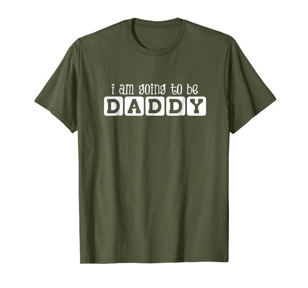 i am going to be daddy tee t-shirt, White;black