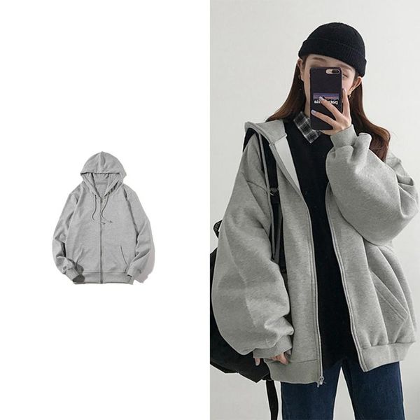 women's hoodies & sweatshirts spring and autumn hooded sweatshirt korean retro loose bf solid color cotton large size, Black
women's hoodies & sweatshirts spring and autumn hooded sweatshirt korean retro loose bf solid color cotton large size, Black