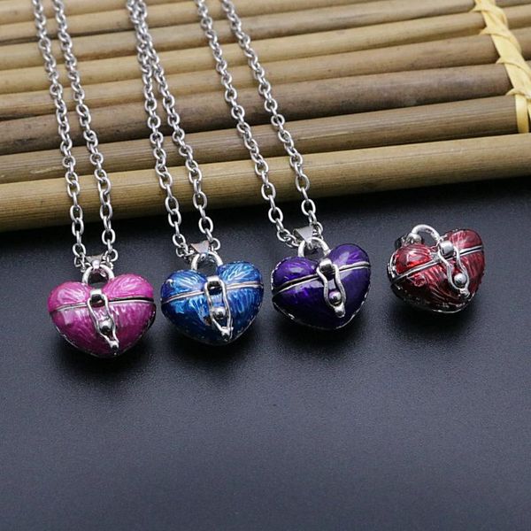 pendant necklaces punki retro brass drop openable three-dimensional love small box pink blue purple red necklace jewelry, Silver
pendant necklaces punki retro brass drop openable three-dimensional love small box pink blue purple red necklace jewelry, Silver