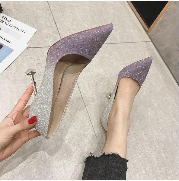 dress shoes 2021 women party night club pink golden high heel lady cute silver pumps sweet mujer tacones altos, Black
dress shoes 2021 women party night club pink golden high heel lady cute silver pumps sweet mujer tacones altos, Black