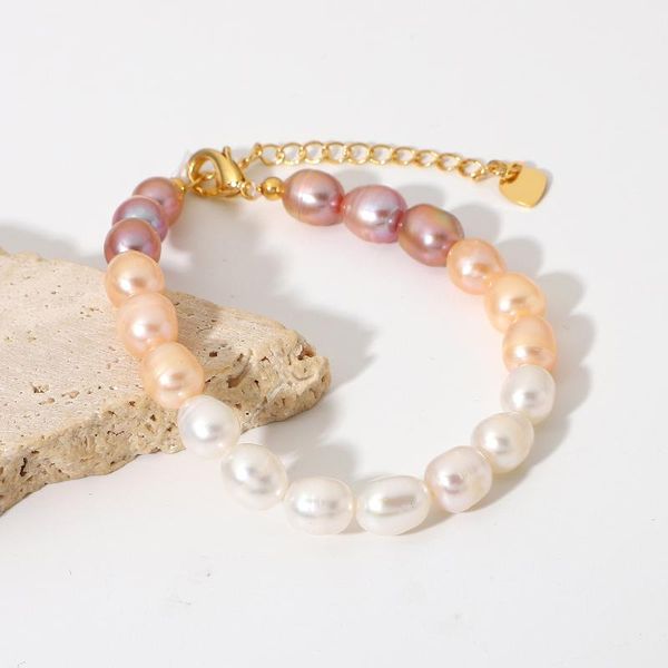 link, chain mix color colorful freshwater pearl strand bracelets for women girls classic beads jewelry gifts, Black
link, chain mix color colorful freshwater pearl strand bracelets for women girls classic beads jewelry gifts, Black