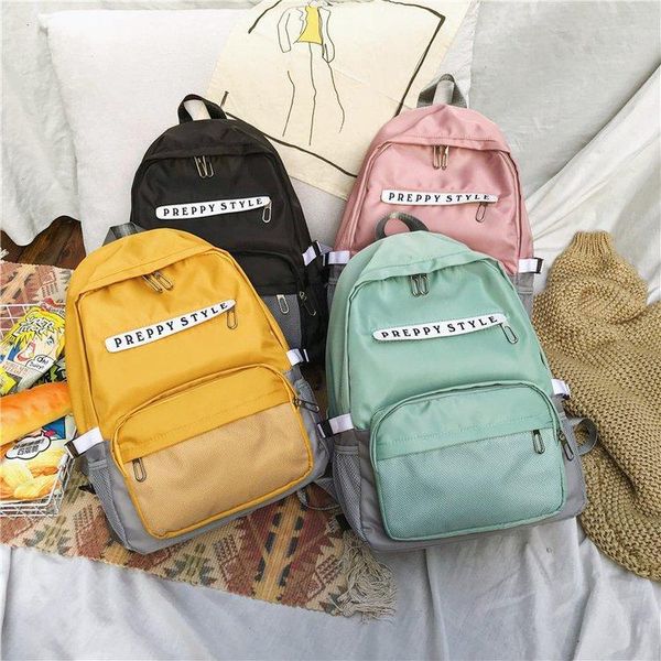 backpack simple color matching college style student schoolbag boys and girls all-match waterproof design travel
backpack simple color matching college style student schoolbag boys and girls all-match waterproof design travel