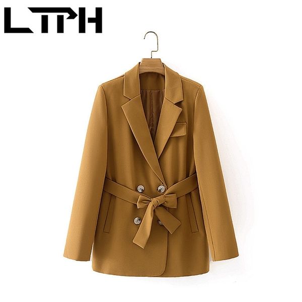 ltph england vintage blazers jackets sashes slim double breasted coat ol business casual women blazer spring autumn 210423, Black;gray
ltph england vintage blazers jackets sashes slim double breasted coat ol business casual women blazer spring autumn 210423, Black;gray