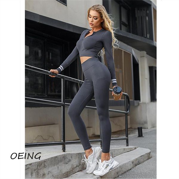 yoga outfit entgoing long sleeve zippers sports gym clothing workout set women's
yoga outfit entgoing long sleeve zippers sports gym clothing workout set women's