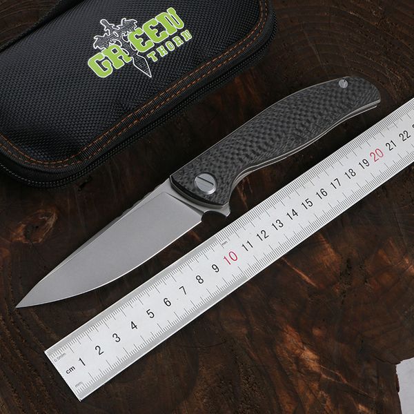 green thorn f3ns k110 bade titanium + carbon fiber hande outdoor camping hunting practica fruit knife foding knife edc too
green thorn f3ns k110 bade titanium + carbon fiber hande outdoor camping hunting practica fruit knife foding knife edc too