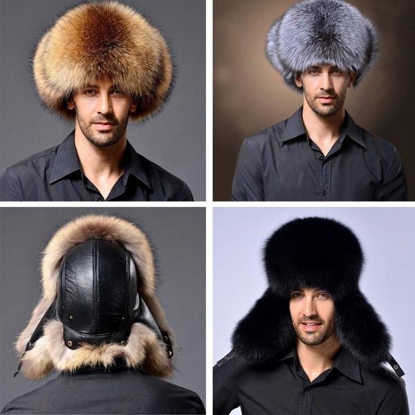 berets men winter cossack warm hat cap fur leather lamb russian trapper earflap bomber hats 2way wear raccoon 2021, Blue;gray
berets men winter cossack warm hat cap fur leather lamb russian trapper earflap bomber hats 2way wear raccoon 2021, Blue;gray