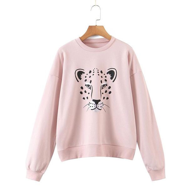 women's hoodies & sweatshirts 2021 spring autumn pink fashion women long sleeve leopard print pullover sweet coat, Black
women's hoodies & sweatshirts 2021 spring autumn pink fashion women long sleeve leopard print pullover sweet coat, Black