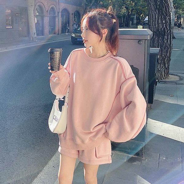 women's tracksuits 2021 pink embroidered hoodies two piece suits women casual loose long sleeve sweatshirts spring autumn thin woman se, Gray
women's tracksuits 2021 pink embroidered hoodies two piece suits women casual loose long sleeve sweatshirts spring autumn thin woman se, Gray