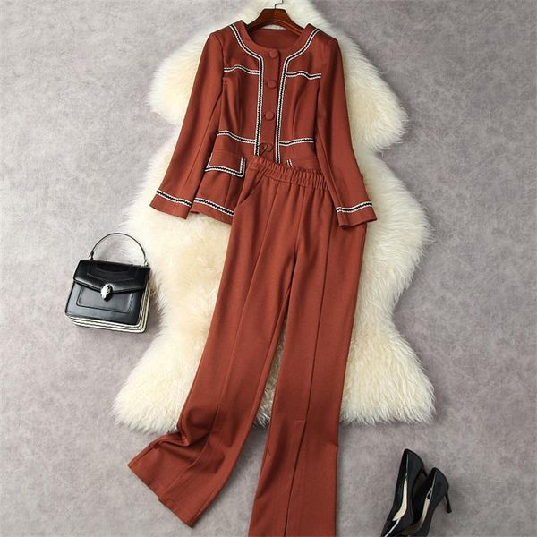 women's two piece pants fall winter suit fashion designers long sleeve woolen jacket coat and 2 matching sets vintage casual outfit, White
women's two piece pants fall winter suit fashion designers long sleeve woolen jacket coat and 2 matching sets vintage casual outfit, White