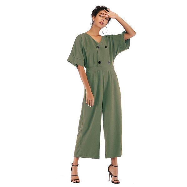 women's pants & capris long skinny jumpsuit women v collar casual rompers ladies playsuit waist collectio solid chiffon loose short sle, Black;white
women's pants & capris long skinny jumpsuit women v collar casual rompers ladies playsuit waist collectio solid chiffon loose short sle, Black;white