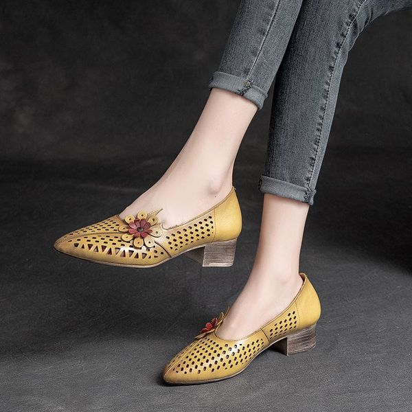 women high heels leather summer shoes for sandal hollow out genuine flower pointed toe ladies brand2021 dress, Black
women high heels leather summer shoes for sandal hollow out genuine flower pointed toe ladies brand2021 dress, Black