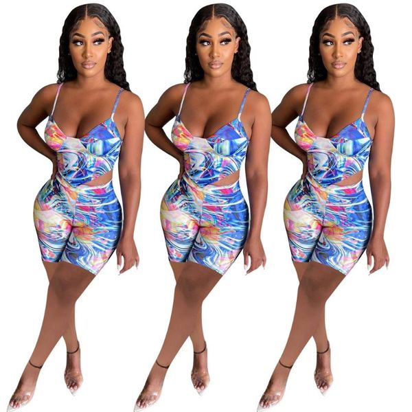 women's tracksuits s-xl summer short suit women clothing 2021 fashon printing halter and shorts two piece set wholesale drop, Gray
women's tracksuits s-xl summer short suit women clothing 2021 fashon printing halter and shorts two piece set wholesale drop, Gray