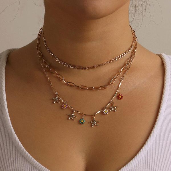 pendant necklaces vintage boho multilayer choker star flower chain necklace for women gold silver color collar party fashion jewelry gift
pendant necklaces vintage boho multilayer choker star flower chain necklace for women gold silver color collar party fashion jewelry gift