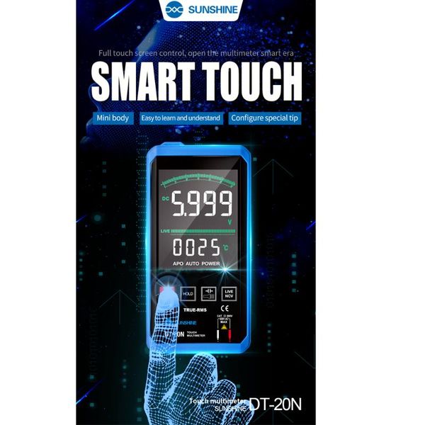 cell phone repairing tools sunshine dt-20n digital multimeter with ohm volt amp and diode voltage tester meter (dual fused for anti-burn)
cell phone repairing tools sunshine dt-20n digital multimeter with ohm volt amp and diode voltage tester meter (dual fused for anti-burn)