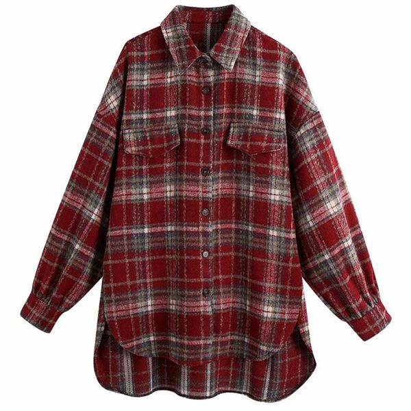 saimishi vintage tweed plaid jacket women autumn patch pocket coat collared long sleeve button up shirt style women's jackets, Black;brown
saimishi vintage tweed plaid jacket women autumn patch pocket coat collared long sleeve button up shirt style women's jackets, Black;brown