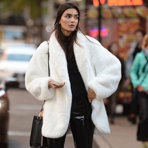 women's fur & faux winter jacket 2021 warm leather coats women elegant y2k jackets coat casual streetwear female thick stylish cashmere, Black
women's fur & faux winter jacket 2021 warm leather coats women elegant y2k jackets coat casual streetwear female thick stylish cashmere, Black