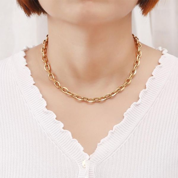 chains minimalist of trend geometric creative personality paperclip chain link clavicle thick stainless steel short necklace, Silver
chains minimalist of trend geometric creative personality paperclip chain link clavicle thick stainless steel short necklace, Silver