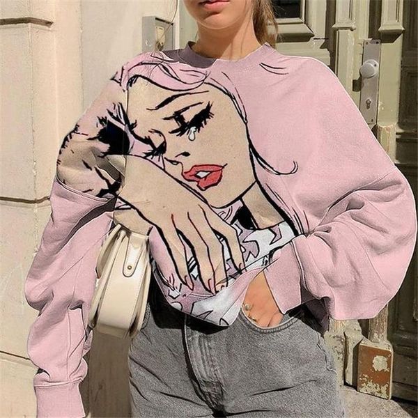 women's hoodies & sweatshirts oversized sweatshirt face print autumn loose women sweetshirts long sleeve pullovers drop female woman, Black
women's hoodies & sweatshirts oversized sweatshirt face print autumn loose women sweetshirts long sleeve pullovers drop female woman, Black