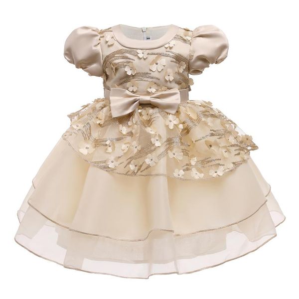 girl's dresses toddler girls princess party dress, short puff sleeve 3d flower bowknot formal tutu dress, Red;yellow
girl's dresses toddler girls princess party dress, short puff sleeve 3d flower bowknot formal tutu dress, Red;yellow