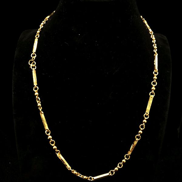 necklace copper gold heavy men's chain sand headwear imitation plated for women, Silver
necklace copper gold heavy men's chain sand headwear imitation plated for women, Silver