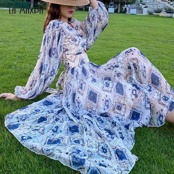 fashion vintage print hollow lantern sleeve dress 2021 autumn temperament women's irregular club party vestidos casual dresses, Black;gray
fashion vintage print hollow lantern sleeve dress 2021 autumn temperament women's irregular club party vestidos casual dresses, Black;gray