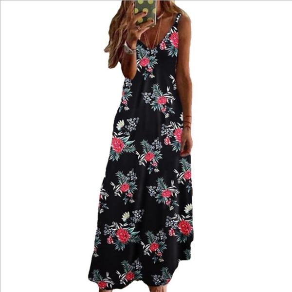 casual dresses 2021 summer women halter boho dress long elegant beach print flowers polka-dot strap ladies vestidos fashion, Black;gray
casual dresses 2021 summer women halter boho dress long elegant beach print flowers polka-dot strap ladies vestidos fashion, Black;gray
