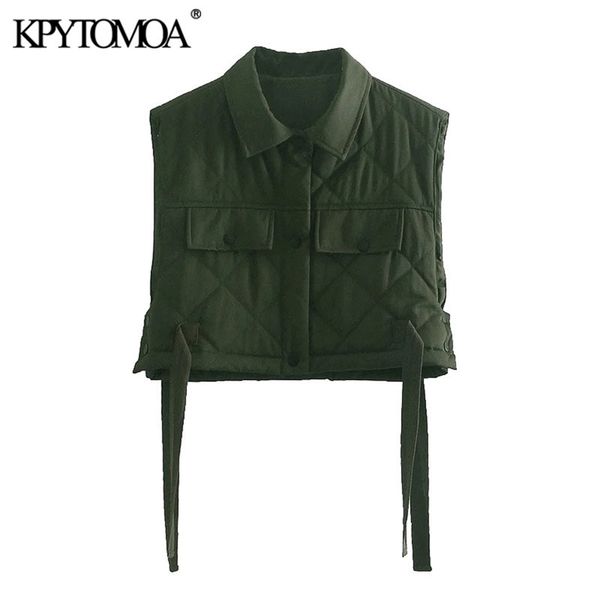 women fashion with drawstring thin padded cropped vest coat vintage sleeveless pockets female waistcoat chic 210421, Black;white
women fashion with drawstring thin padded cropped vest coat vintage sleeveless pockets female waistcoat chic 210421, Black;white
