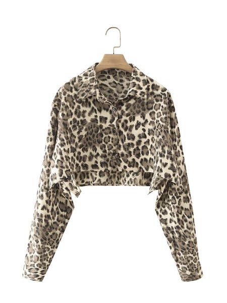 women's jackets 2021 the european and american wind installs leisure leopard long-sleeved shirt 21363, Black;brown
women's jackets 2021 the european and american wind installs leisure leopard long-sleeved shirt 21363, Black;brown