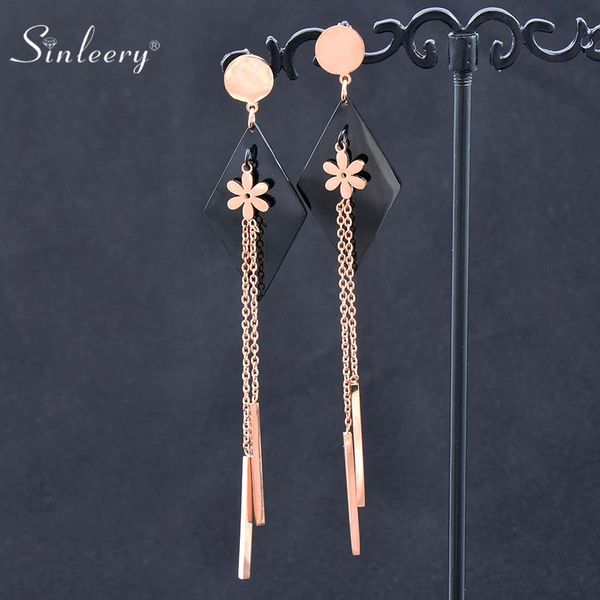dangle & chandelier sinleery stainless steel earrings rose gold color women female wedding accessories drop 2021 arrival es180 ssk, Silver
dangle & chandelier sinleery stainless steel earrings rose gold color women female wedding accessories drop 2021 arrival es180 ssk, Silver