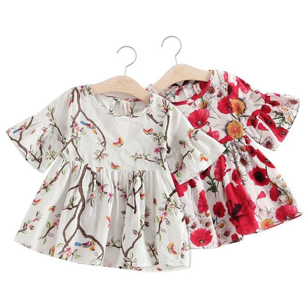 baby girls summer dress flared sleeves printed cotton floral flower short-sleeved skirts kids cute fashionable casual clothing girl's d, Red;yellow
baby girls summer dress flared sleeves printed cotton floral flower short-sleeved skirts kids cute fashionable casual clothing girl's d, Red;yellow