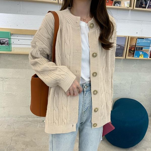 women's knits & tees single breasted autumn winter knitter cardigan sweater women casual o neck solid color female jumper jacket purple, White
women's knits & tees single breasted autumn winter knitter cardigan sweater women casual o neck solid color female jumper jacket purple, White