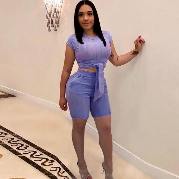 women's tracksuits two piece set shorts suits women clothing crop lace up short sleeve high waist matching vacation outfit summer 2, Gray
women's tracksuits two piece set shorts suits women clothing crop lace up short sleeve high waist matching vacation outfit summer 2, Gray
