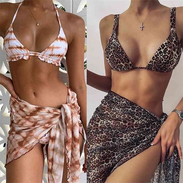 3 piece swimsuit women tie dye push up padded biquini brazilian summer bathing suit thong bikini swimwear skirt 210630, White;black
3 piece swimsuit women tie dye push up padded biquini brazilian summer bathing suit thong bikini swimwear skirt 210630, White;black
