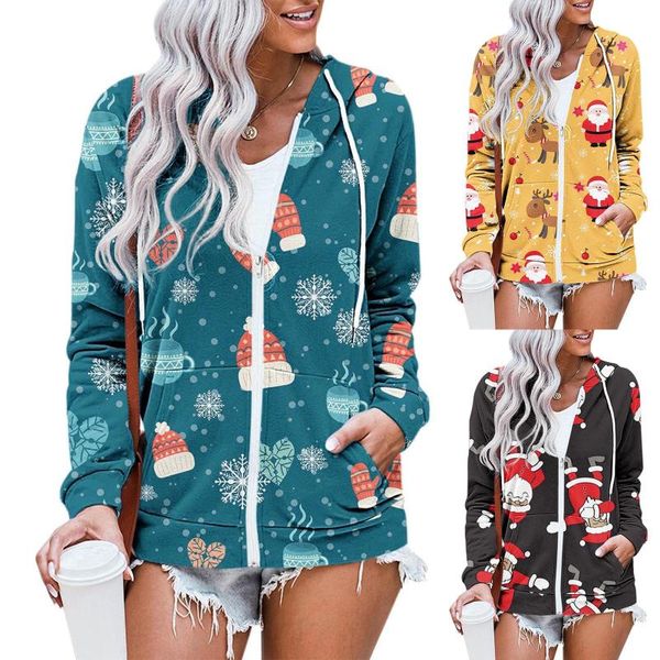 women's hoodies & sweatshirts women sweatshirt zipper hoodie full zip santa claus long sleeve christmas pockets jacket coat sudadera de, Black
women's hoodies & sweatshirts women sweatshirt zipper hoodie full zip santa claus long sleeve christmas pockets jacket coat sudadera de, Black