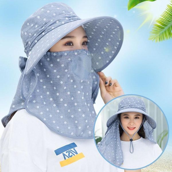 sun hat full female summer cover face ultraviolet ray pick tea sunshade bike do farm work big along sun hat, Blue;gray
sun hat full female summer cover face ultraviolet ray pick tea sunshade bike do farm work big along sun hat, Blue;gray