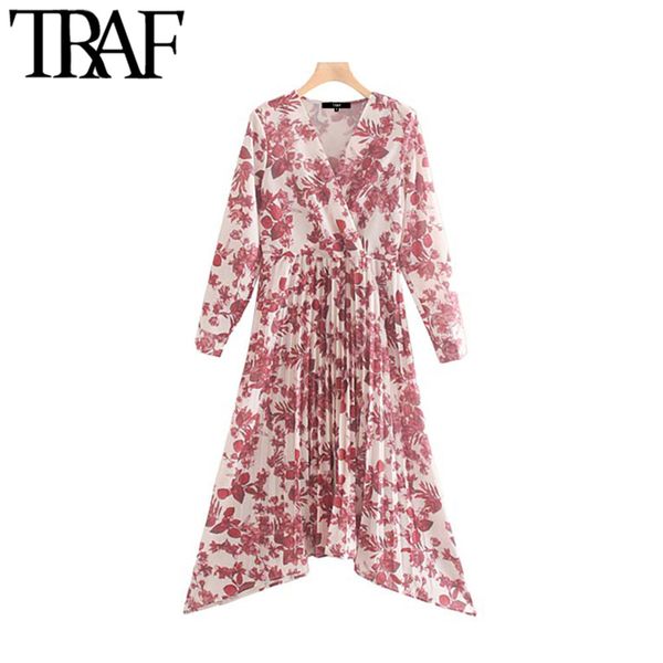 traf women vintage elegant floral print irregular midi dress fashion v neck long sleeve side zipper stylish dresses vestidos 210415, Black;gray
traf women vintage elegant floral print irregular midi dress fashion v neck long sleeve side zipper stylish dresses vestidos 210415, Black;gray