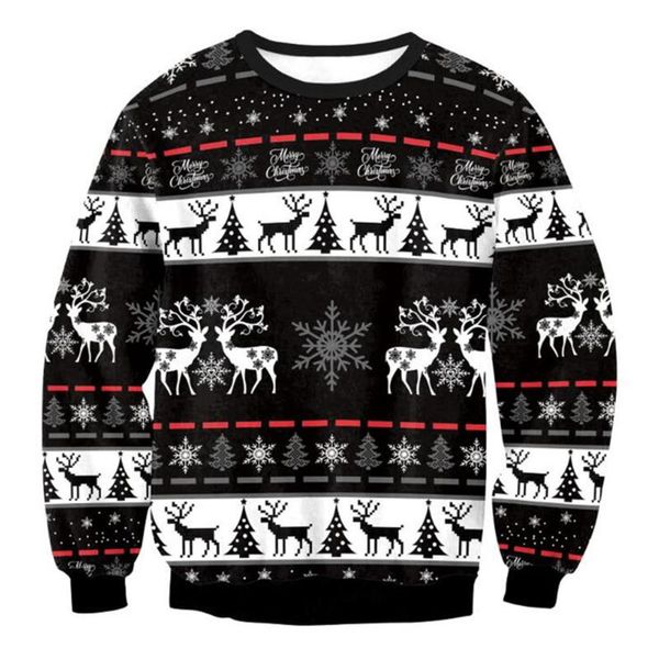 men's hoodies & sweatshirts cloocl ugly christmas camouflage sweatshirt snowflake elk 3d print casual style long sleeve outerwear stree, Black
men's hoodies & sweatshirts cloocl ugly christmas camouflage sweatshirt snowflake elk 3d print casual style long sleeve outerwear stree, Black