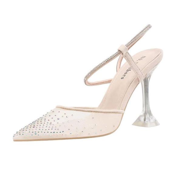 european and american pointed toe rhinestone high-heeled shoes with cat heel sandals nightclub slim women's dress, Black
european and american pointed toe rhinestone high-heeled shoes with cat heel sandals nightclub slim women's dress, Black