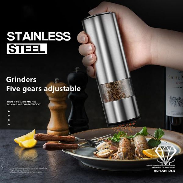 manual coffee grinders electric automatic grinder mini stainless steel mill salt led light pepper sesame spice home kitchen tools
manual coffee grinders electric automatic grinder mini stainless steel mill salt led light pepper sesame spice home kitchen tools