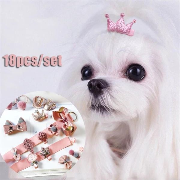 dog apparel sktn 18pcs/set hairpins for dogs pink black boy girl party wedding luxury pet grooming hair clip accessories cat
dog apparel sktn 18pcs/set hairpins for dogs pink black boy girl party wedding luxury pet grooming hair clip accessories cat