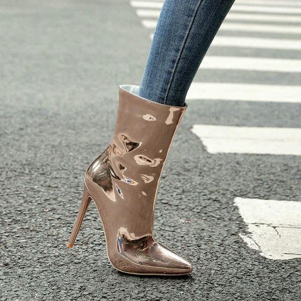 boots 2021 women super high heel ankle fashion zipper pointed toe autumn winter plush shoes gold silver, Black
boots 2021 women super high heel ankle fashion zipper pointed toe autumn winter plush shoes gold silver, Black