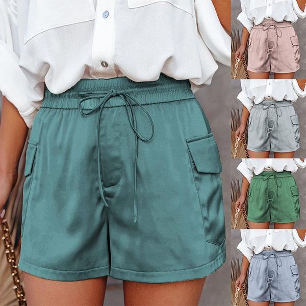 women's shorts 2021 soft pink silk satin women high waist bodycon short pants, White;black
women's shorts 2021 soft pink silk satin women high waist bodycon short pants, White;black