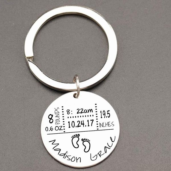 keychains fashion trendy keychain for baby stats birth first fathers day mommy gift born children holder key tag, Silver
keychains fashion trendy keychain for baby stats birth first fathers day mommy gift born children holder key tag, Silver
