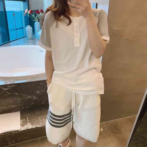 1367tb button short sleeve spring and summer new hemp ice silk korean loose four bar college style t-shirt couple, White
1367tb button short sleeve spring and summer new hemp ice silk korean loose four bar college style t-shirt couple, White