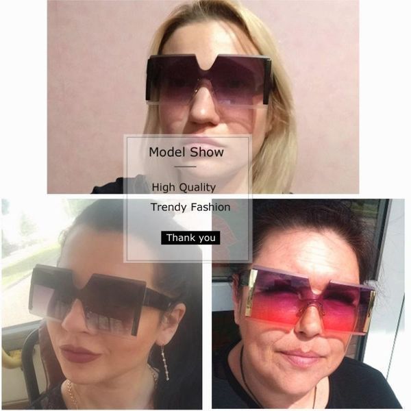sunglasses square oversized men plastic frame women glasses lens fashion sun color atmospheric lovers eyewear ocean uv400, White;black
sunglasses square oversized men plastic frame women glasses lens fashion sun color atmospheric lovers eyewear ocean uv400, White;black